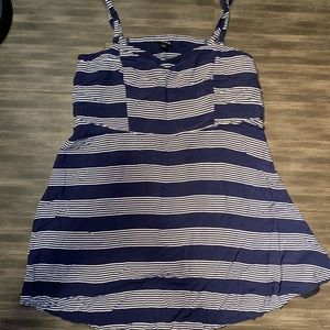 Torrid Navy Blue Stripe Dress